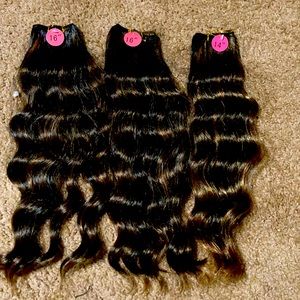🎀3 human hair blend bundles🎀
